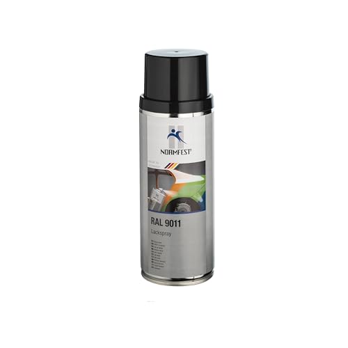 Normfest Lackspray RAL 9011 graphitschwarz seidenglatt 400 ml von Normfest