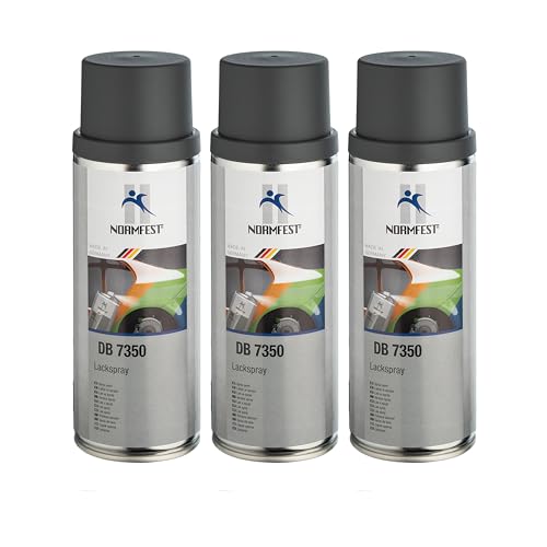 Normfest Lackspray DB7350 novagrau seidenglatt 3x 400 ml von Normfest