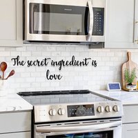 Küche Wandkunst | Metall Buchstaben Für Die Geheime Zutat Ist Liebe Wanddeko von NornModern