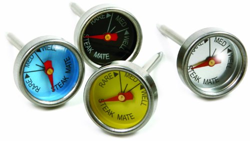 Norpro 5984 Mini-Steakthermometer, 4 Stück, Edelstahl, Silber von Norpro