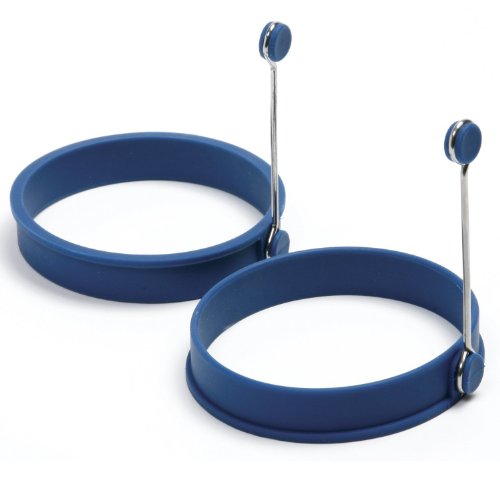Norpro Silikon-Ringe für Pfannkuchen/Eier, rund, 2 Stück, Blau von Norpro