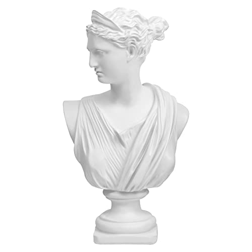 Norrclp Griechische Statue von Diana, klassische römische Büste, griechische Mythologie, Skulptur für Heimdekoration, 31,8 cm von Norrclp