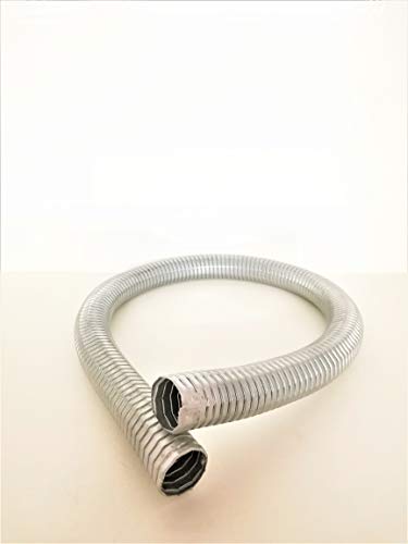 Norres Abgasschlauch Metallschlauch 32mm 400°C, Stahl, Silber, 1m, 36mm, 2mm Wandstärke, Hochtemperatur, Industrielle Anwendungen, Werkstätten, Luft- und Klimatechnik, Hochtemperaturprozesse von Norres
