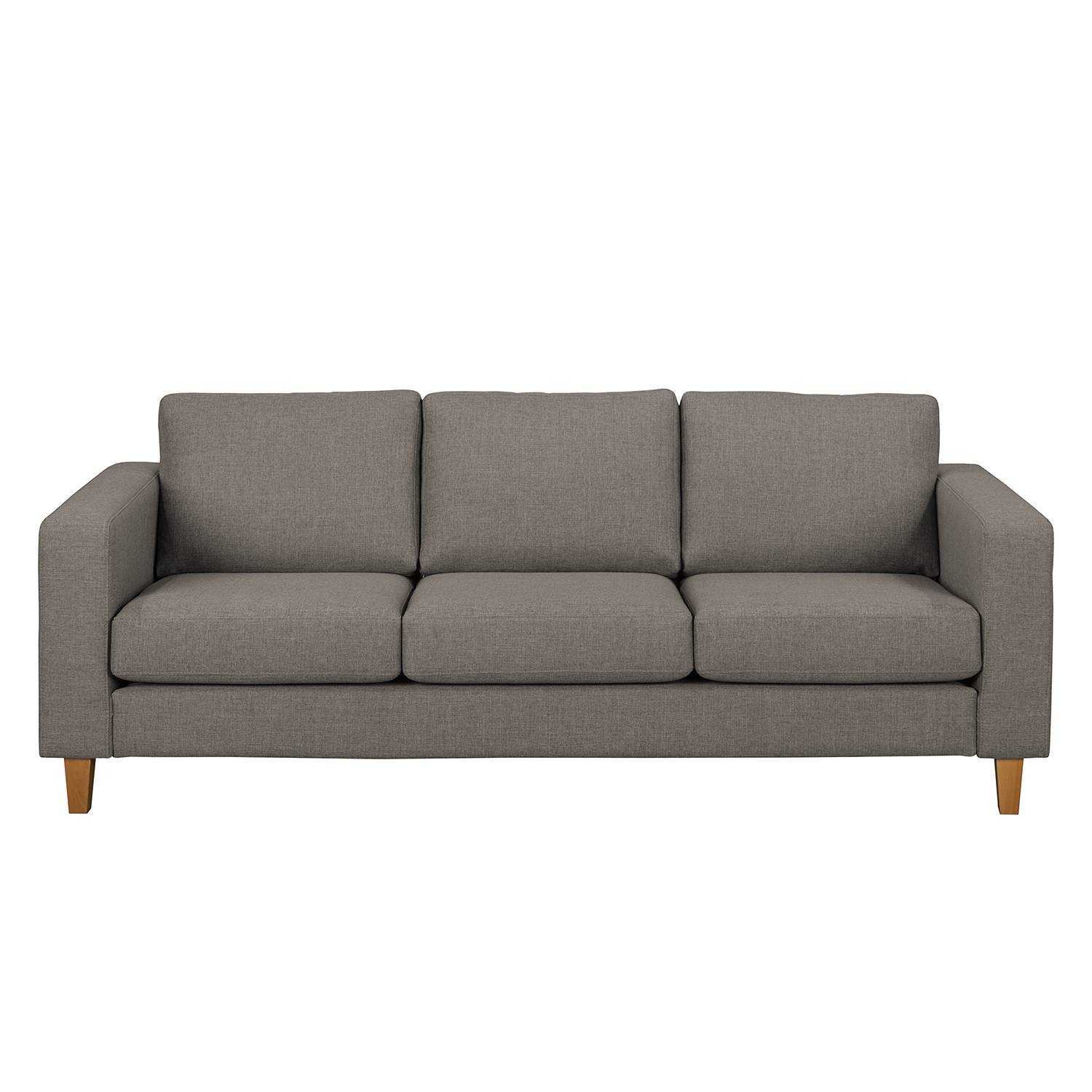 home24 Polstergarnitur 3-2 Braun/Cubanit Webstoff Inas 214 x 86 x 90cm Natur von home24