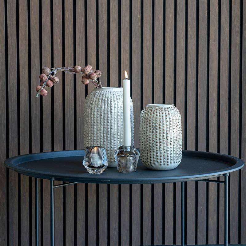 home24 Vase Mysen 16 x 26 x 16cm Beige von home24