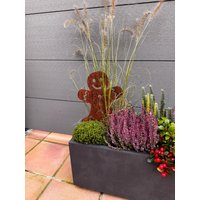 Lebkuchenmann Aus Cortenstahl, Gartenstecker, Gartendeko, Metalldeko, Als Geschenk Oder Ganz Für Sie Allein von NorthCutFL