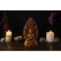 Buddha Sitzende Statue, Lotus Figur, Sitzender Buddha, Buddismus Altar von NorthMyth