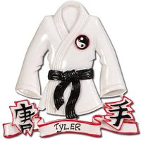Karate Jacke Personalisierte Weihnachtsverzierung | Sport Ornamente Name Personalisierte Verzierung Geschenk von NorthPoleTreasures
