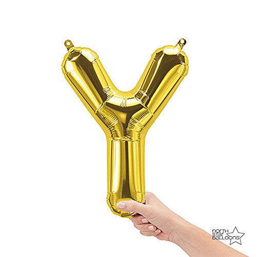 Northstar Folienballon Buchstabe Y-Gold, 16" 00591 von NorthStar