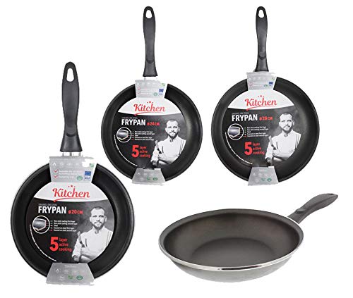 3er Set Topchef Pfanne Bratpfanne mit Antihaftbeschichtung ohne PFOA 20-24-28cm von Northam