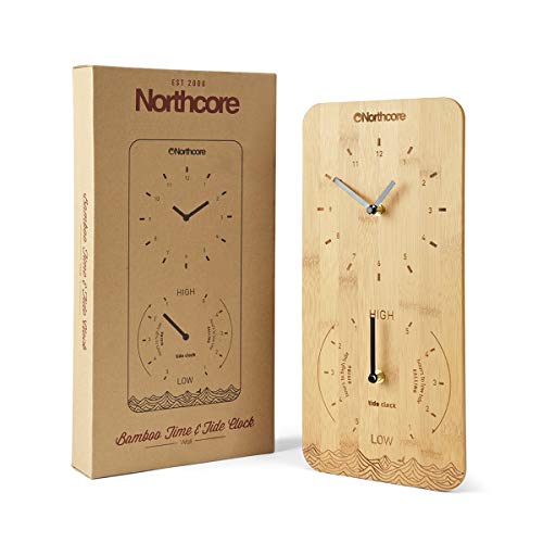 Northcore Time and Tide Bamboo Wall Clock von Northcore