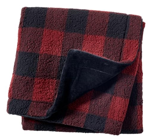 Northeast Outfitters Cozy Cabin Buffalo Check Sherpa Decke, 127 x 152,4 cm von Northeast Outfitters