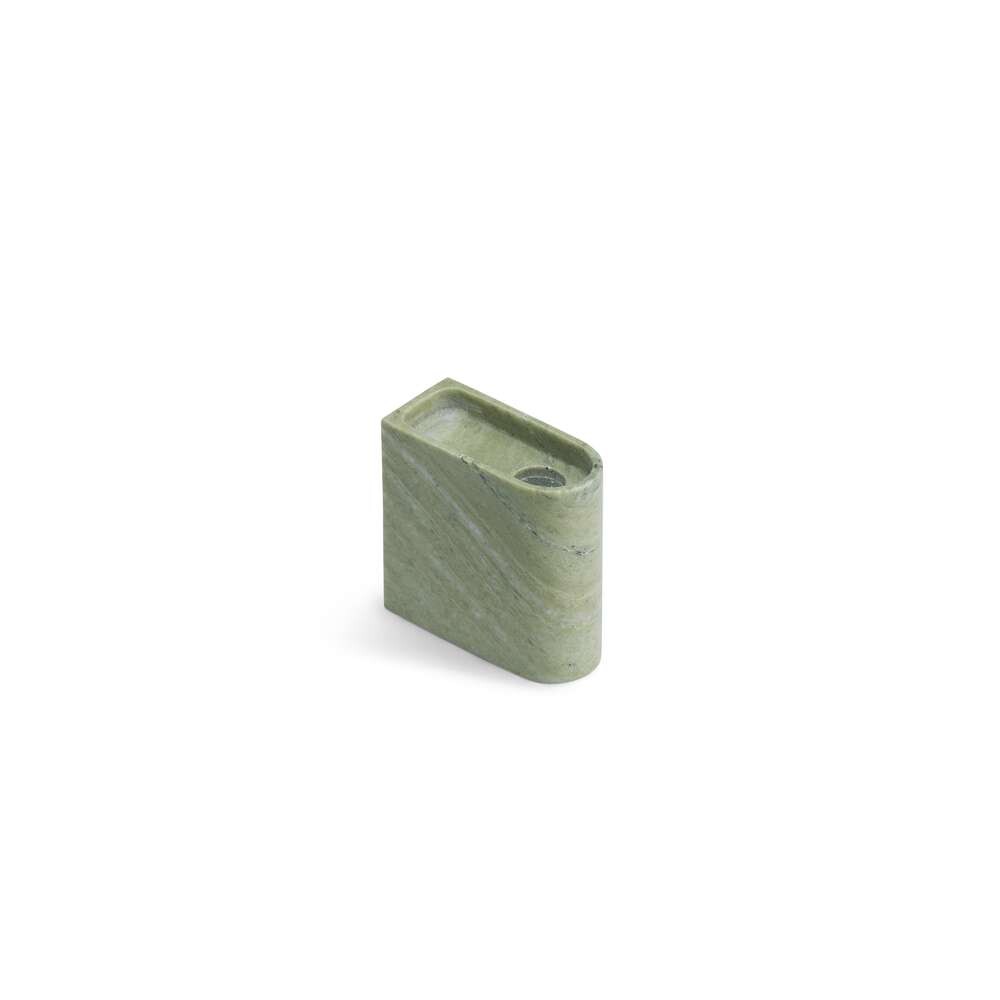 Northern - Monolith Candle Holder Low Mixed Green Marble von Northern
