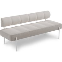 Northern - Daybe Dining Sofa, weiß / hellgrau (Kvadrat Brusvik 02) von Northern