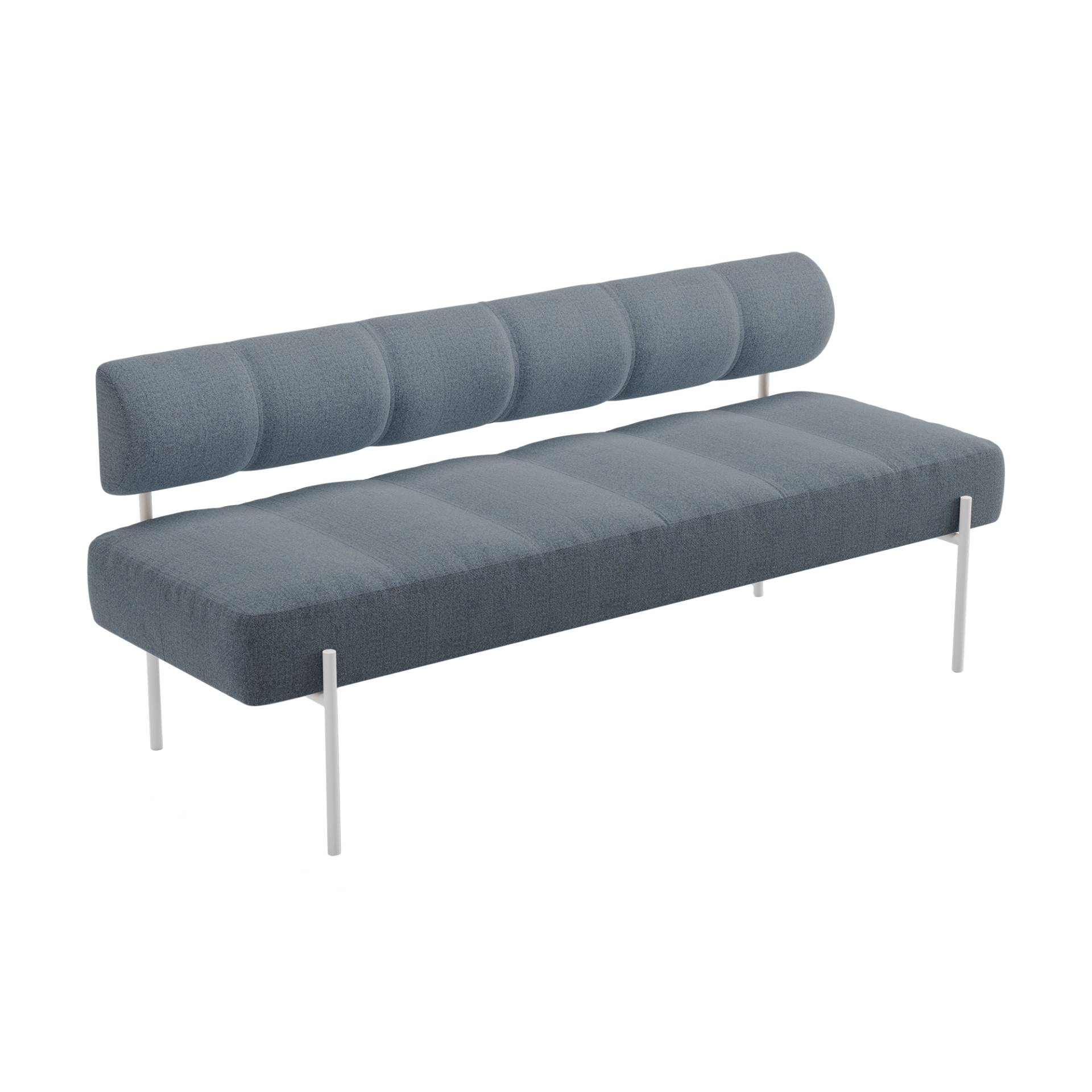 Northern - Daybed Dining Sofa Gestell weiß - graublau/Kvadrat Brusvik 94/LxBxH 200x66x85cm von Northern