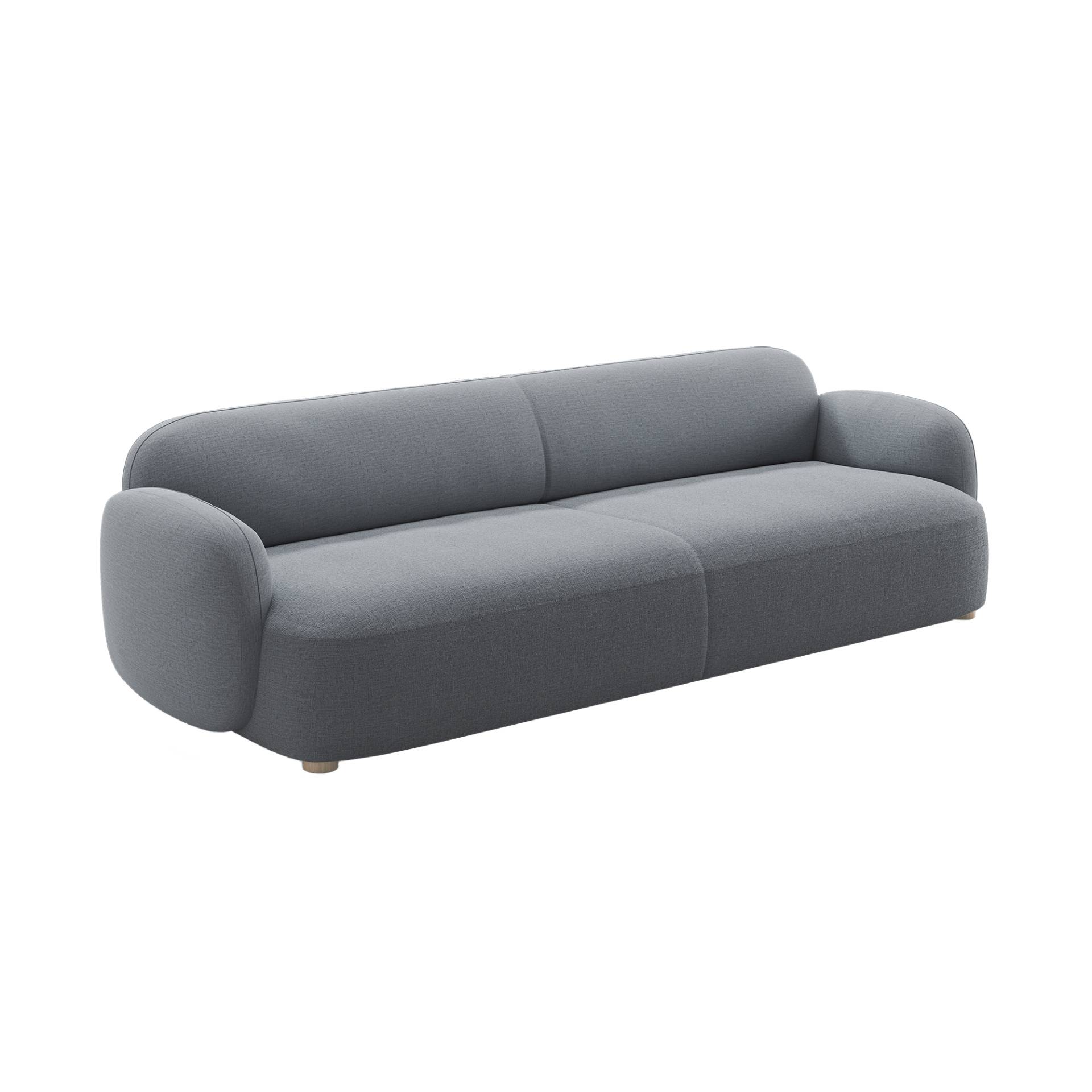 Northern - Gem 3-Sitzer Sofa - graublau/Kvadrat Brusvik 94/LxBxH 250x97x70cm/Sitztiefe 66cm von Northern