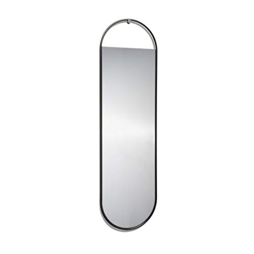 Northern Peek Spiegel Stahl und Glas oval groß / 140x40x16cm von Northern