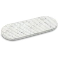 Northern - Podium Servierbrett L 40 cm, Marmor mixed white von Northern