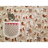 Kinder Platzset Mit Weihnacht Deer & Hasen Print von NorthernOutpostGoods