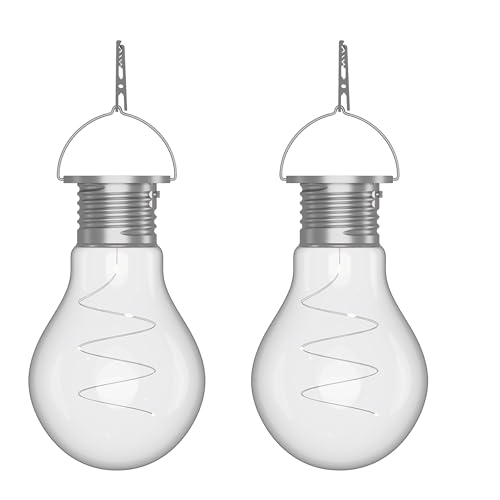Northpoint 2er-Set LED Solar Glühbirnen Dämmerungssensor Befestigungsclip Birne transparent Northpoint 2er-Set LED Solar Glühbirnen Dämmerungssensor Befestigungsclip Birne transparent von Northpoint
