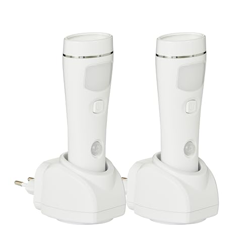 Northpoint 2er-Set LED Steckdosen Nachtlicht Taschenlampe Weiß Wandleuchte Bewegungsmelder Induktionsladung Notlicht Northpoint 2er-Set LED Steckdosen Nachtlicht Taschenlampe Weiß Wandleuchte Bewegungsmelder Induktionsladung Notlicht von Northpoint