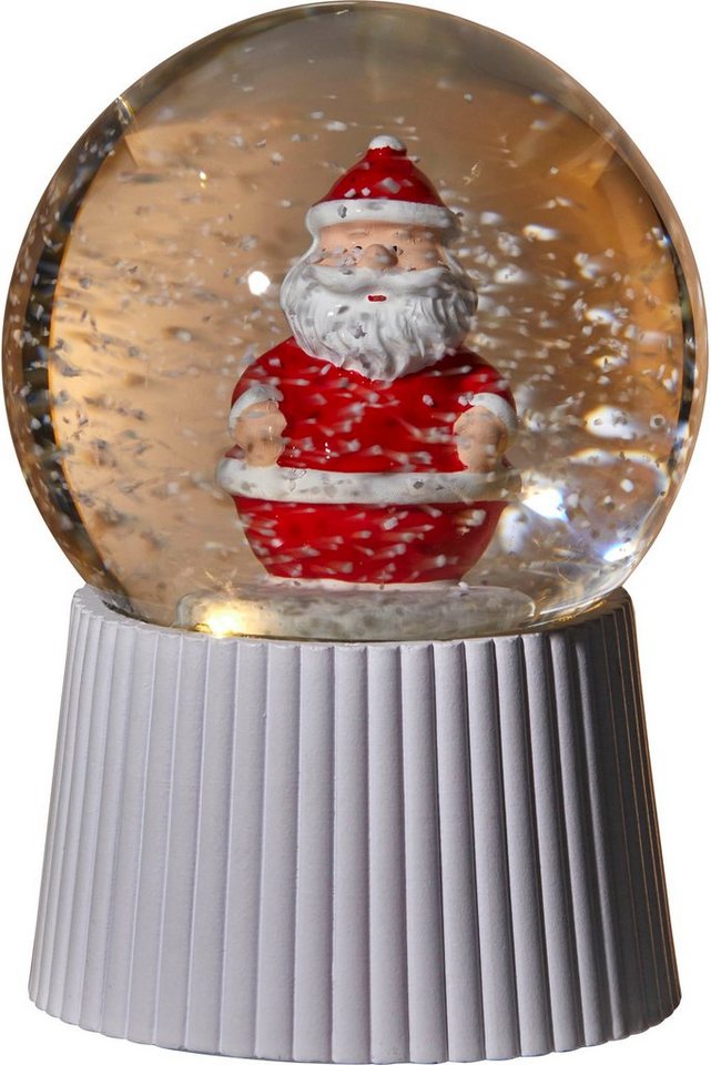 Northpoint Christbaumschmuck LED Schneekugel mit Melodie Schneewirbeleffekt Batteriebetrieben Santa von Northpoint