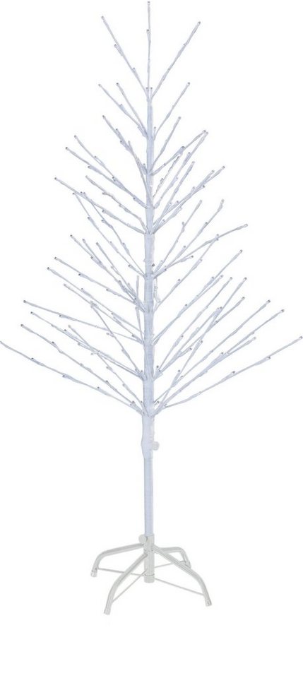 Northpoint Dekobaum LED Lichtbaum Weiß Weihnachtsdeko 200 LEDs 3000K 120cm hoch von Northpoint