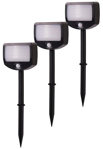 Northpoint LED Batterie Strahler Fluter Sicherheitsleuchte 3er Set mit Funk-Aktivierung Bewegungsmelder Dämmerungssensor (Outdoor) von Northpoint