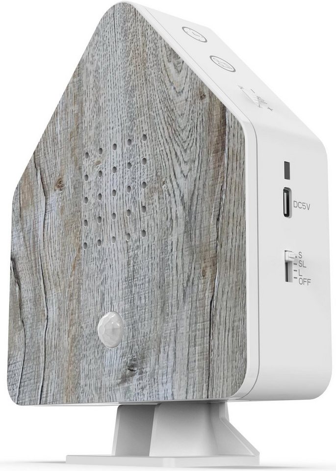 Northpoint LED Dekolicht Naturgeräuschebox Vogelzwitscher Bewegungsmelder Licht Aufladbar von Northpoint