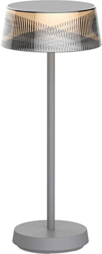 Northpoint LED Design Akku Tischlampe dimmbar für Innen und Außen mit 2200 mAh Akku 36,5cm hoch Zylinderform von Northpoint