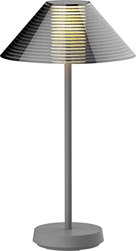 Northpoint LED Design Akku Tischlampe dimmbar für Innen und Außen mit 2200 mAh Akku 38,5cm hoch Kegelform von Northpoint