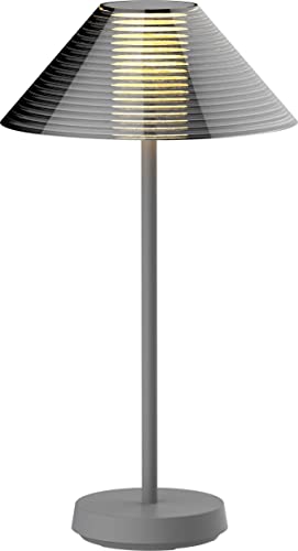 Northpoint LED Design Akku Tischlampe dimmbar für Innen und Außen mit 2200 mAh Akku 38,5cm hoch Kegelform von Northpoint
