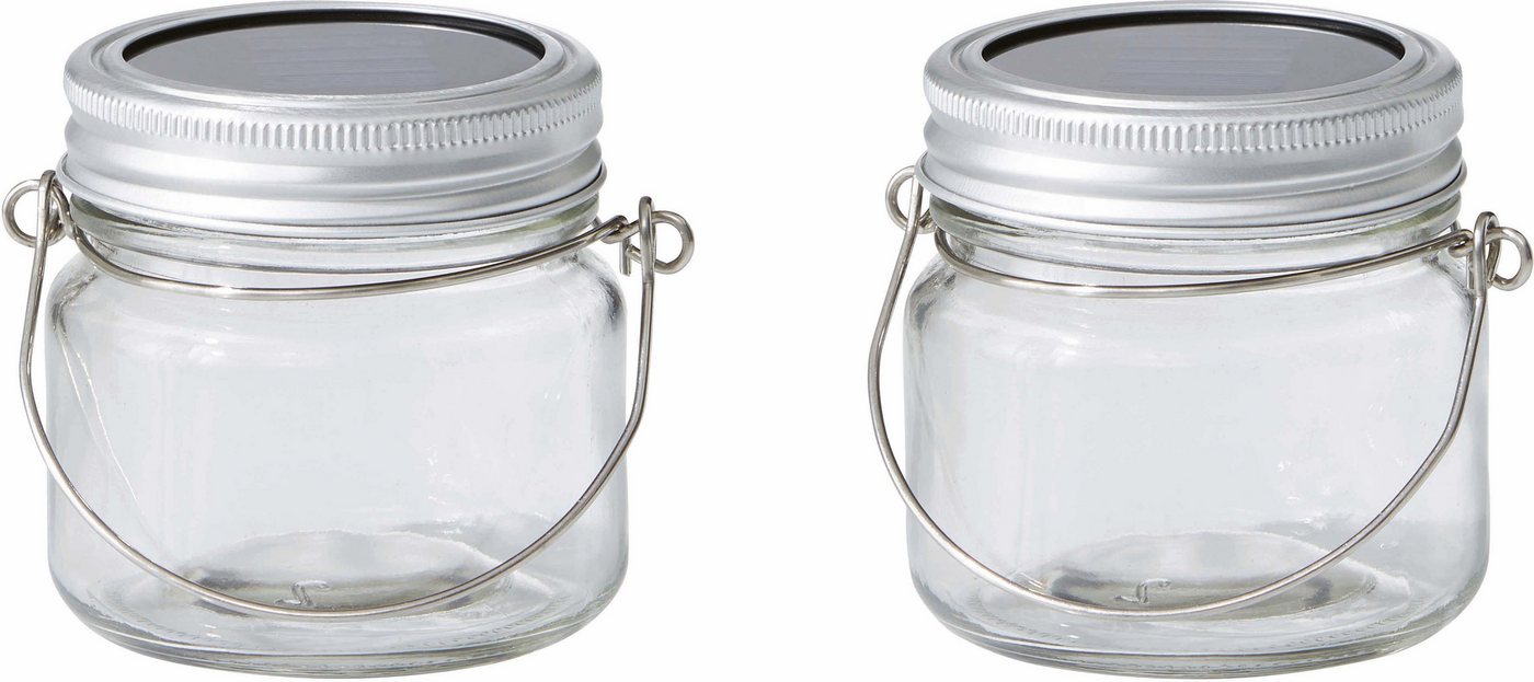 Northpoint LED Gartenleuchte Solarglas Dekoration Einmachglas für Außen 8 Std. Leuchtdauer von Northpoint