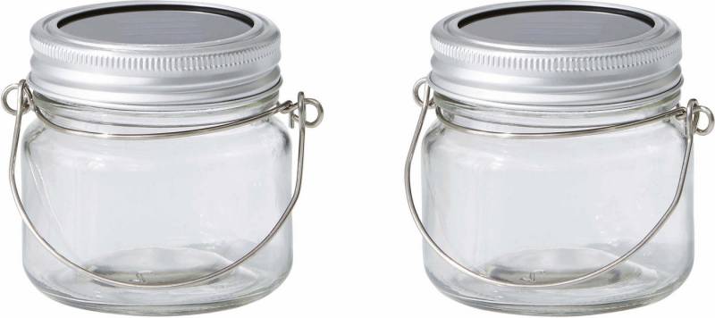 Northpoint LED Gartenleuchte Solarglas Dekoration Einmachglas für Außen 8 Std. Leuchtdauer von Northpoint