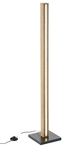 Northpoint LED Stehlampe Stehleuchte Lichtsäule aus Holz 110cm hoch mit Netzkabel und Fußtrittschalter von Northpoint