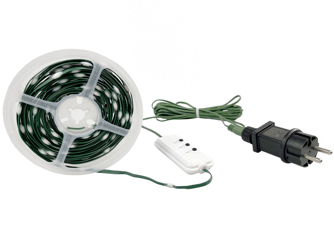 Northpoint LED-Lichterkette LED Effektlichterkette Musiksensor 100 LEDs IP44 10m lang Timer grün von Northpoint