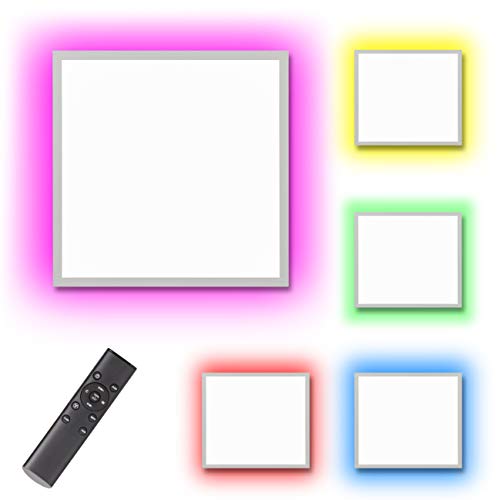 Northpoint LED Panel Deckenleuchte Wandleuchte V2 mit RGB Backlight Hintergrundbeleuchtung 35W Warmweiß/Kaltweiß Mood RGB Fernbedienung Quadrat 60x60cm von Northpoint