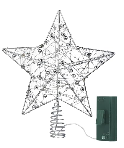 Northpoint LED Tannenbaumspitze mit Befestigungsclip und Timerfunktion 3000K Metall Silber kaltweiß Northpoint LED Tannenbaumspitze mit Befestigungsclip und Timerfunktion 3000K Metall Silber kaltweiß von Northpoint