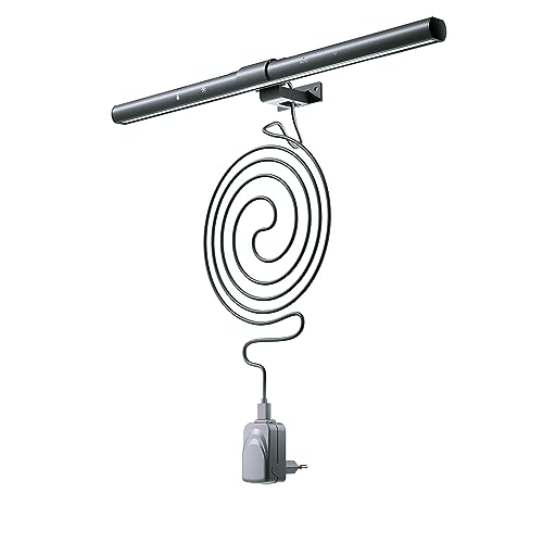 Northpoint LED USB Monitorleuchte 3 in 1 Lightbar Leselicht Tischlampe Bildschirmbeleuchtung Mit Dimmfunktion Touch-Steuerung Timerfunktion Temperaturwechsel (Grau) von Northpoint