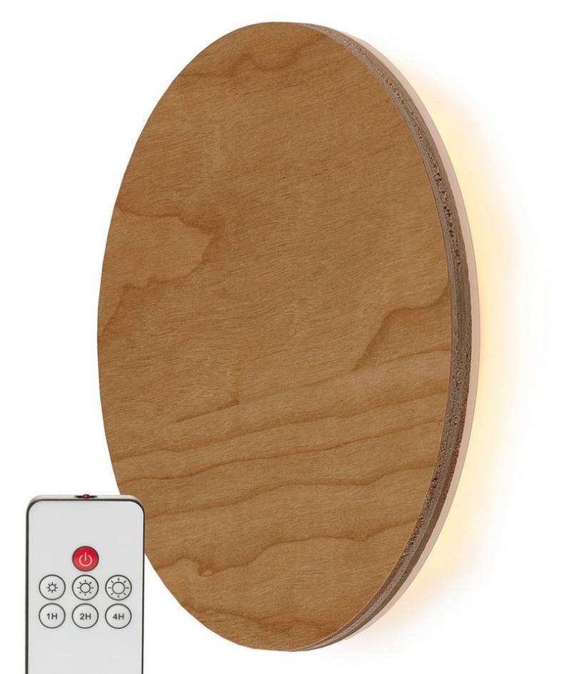 Northpoint LED Wandleuchte Northpoint LED Wandleuchte Indirektes Licht Echtholz, Fernbedienung mit Timer von Northpoint