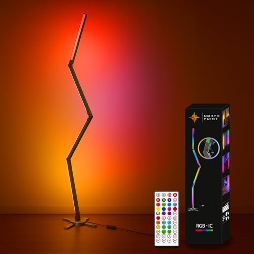 Northpoint RGB LED Stehlampe – Faltbares Design Digitale LEDs Stehleuchte Wandleuchte 178 cm hoch Musik- & Farbeffekte Fernbedienung Moderne Ambientebeleuchtung für Wohnzimmer Gaming & Schlafzimmer Northpoint RGB LED Stehlampe – Faltbares Design Digitale LEDs Stehleuchte Wandleuchte 178 cm hoch Musik- & Farbeffekte Fernbedienung Moderne Ambientebeleuchtung für Wohnzimmer Gaming & Schlafzimmer von Northpoint