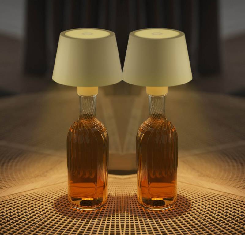 Northpoint LED Außen-Tischleuchte Flaschenlampe mit Touchsensor & Akku Dimmbar von Northpoint