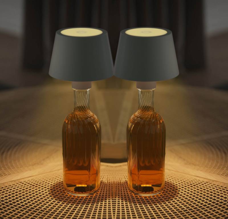 Northpoint LED Außen-Tischleuchte Flaschenlampe mit Touchsensor & Akku Dimmbar von Northpoint