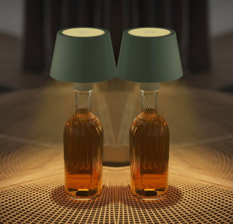 Northpoint LED Außen-Tischleuchte Flaschenlampe mit Touchsensor & Akku Dimmbar von Northpoint