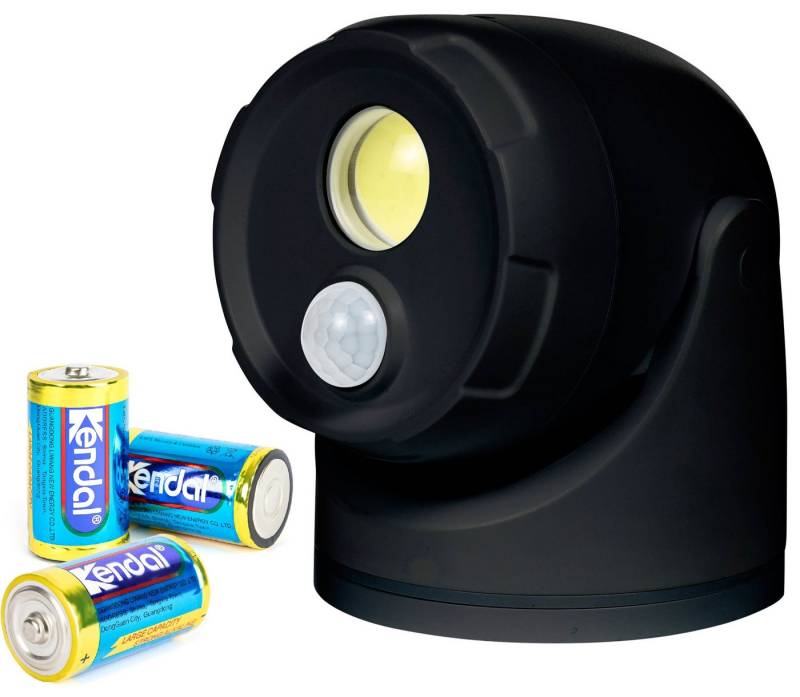 Northpoint LED Wandstrahler LED Batterie Spot Strahler Flutlicht Bewegungsmelder inkl. D-Batterien von Northpoint