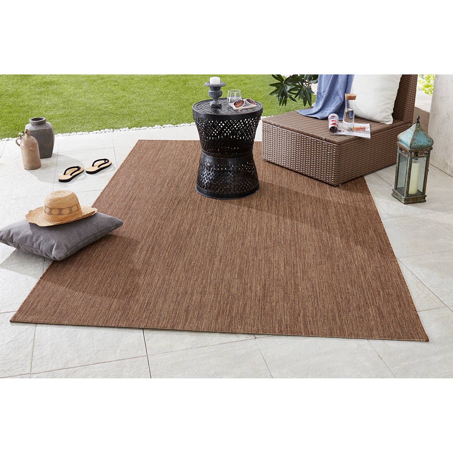 Bougari In-/Outdoor-Läufer Match Nougat Rechteckig 80x200 cm (BxT) Modern Kunstfaser von Northrugs