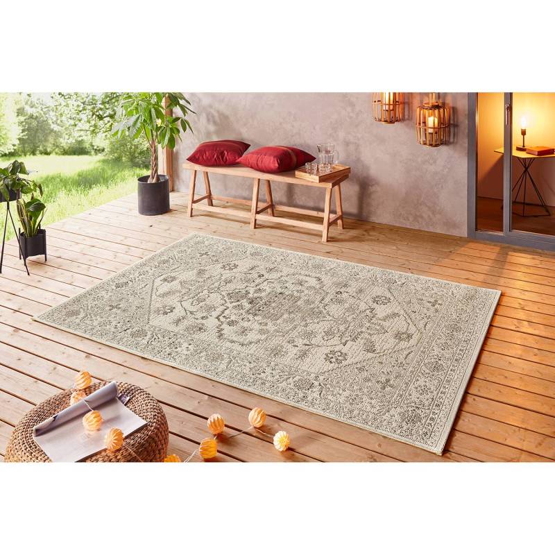 Bougari Outdoorteppich Navarino Creme Rechteckig 80x150 cm (BxT) Orientalisches Design Kunstfaser von Northrugs