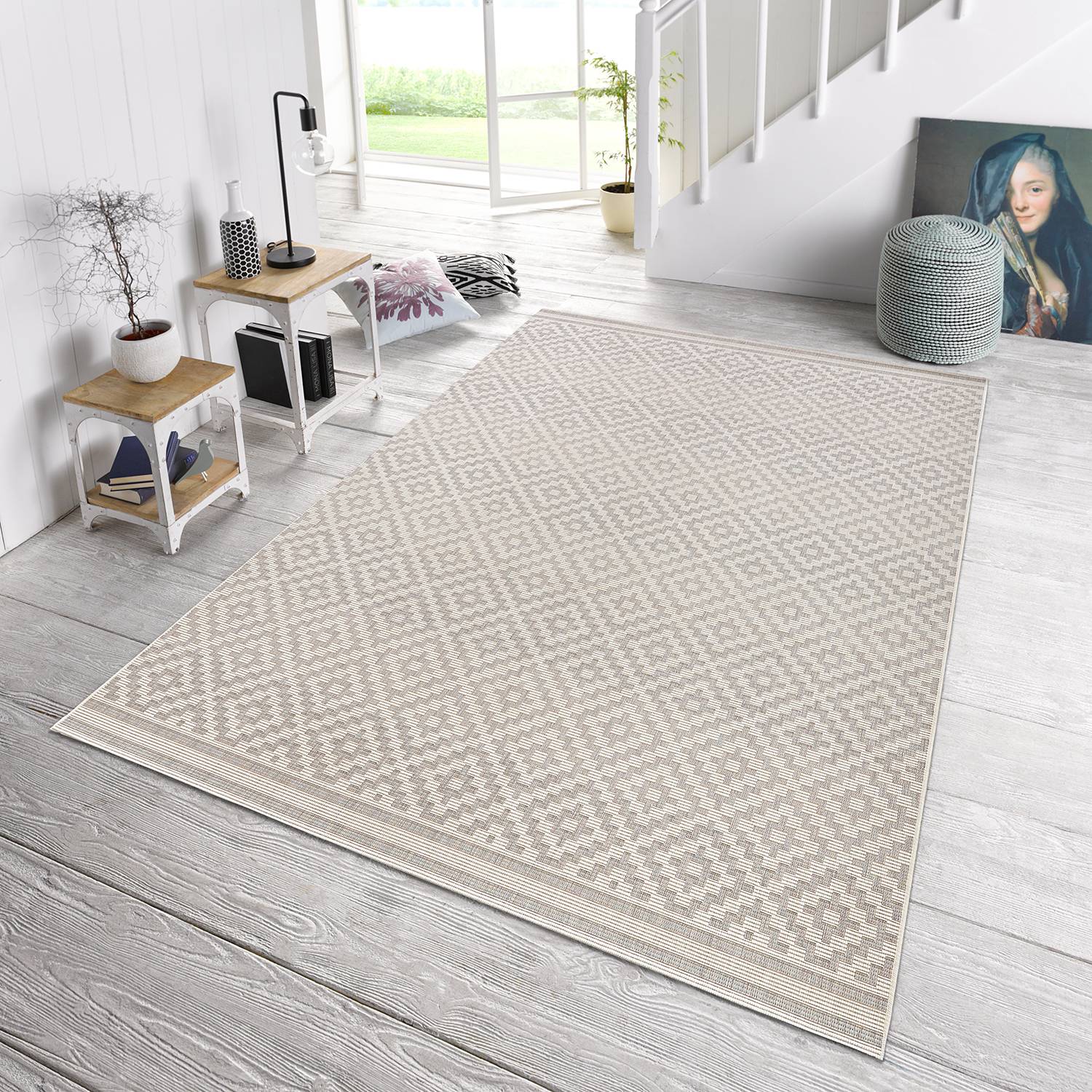 In-/Outdoor-Teppich Raute von Northrugs