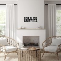 God Bless America - Metall Wandkunst, Wandschild, Wandbehang, Cafe Zitat Spruch Wanddeko, Wohnzimmer Deko, Wandkunst von NorthshireWallDecor