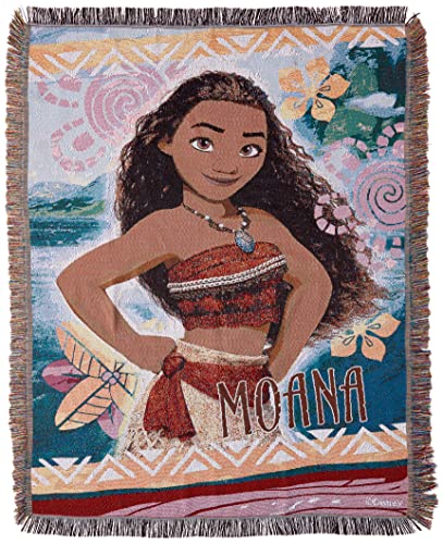 Disney's Moana Island Girl gewebte Wandteppichdecke, 121,9 x 152,4 cm, Mehrfarbig von Northwest